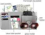 Car Visor Organizer with Zipper with Mesh Pockets