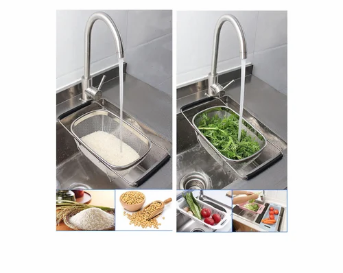 Extendable stainless steel strainer Pack of 1
