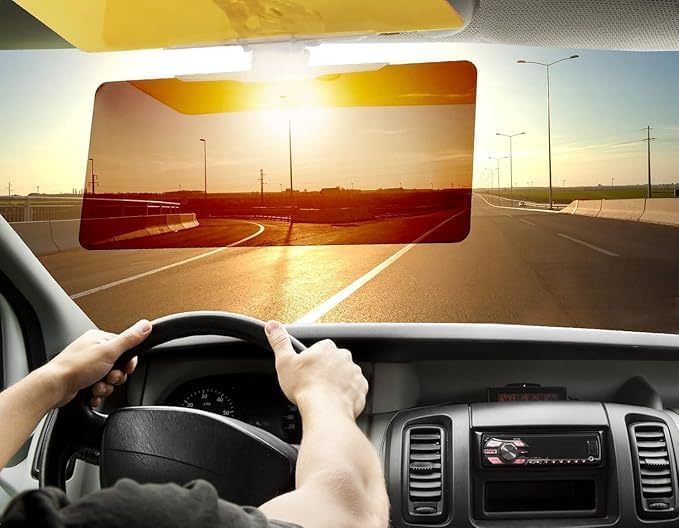Radiant Car Sun Visor, 2 in 1 Universal Day and Night