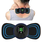 Butterfly Massager Machine for Pain Relief, Rechargeable Full Body TENS Massager with 8 Modes 19 Levels Wireless Vibration Machine - CL-VI-5300