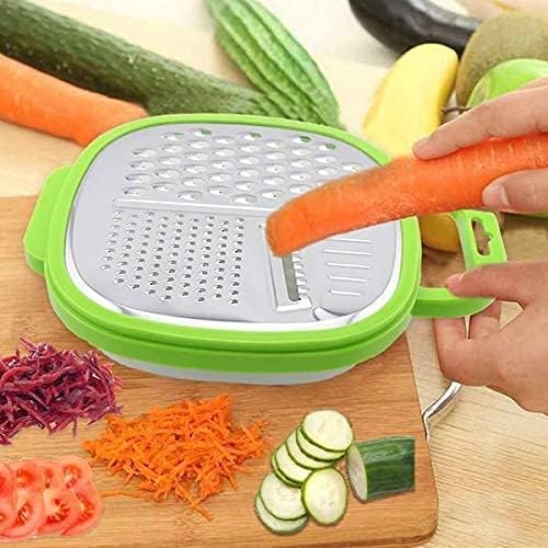 3 in 1 Hand Operated Vegetable Cutter Slicer Peeler Cheese Shredder (RANDOM COLOR)
