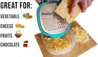 3 in 1 Hand Operated Vegetable Cutter Slicer Peeler Cheese Shredder (RANDOM COLOR)
