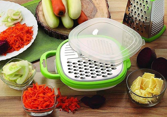 3 in 1 Hand Operated Vegetable Cutter Slicer Peeler Cheese Shredder (RANDOM COLOR)