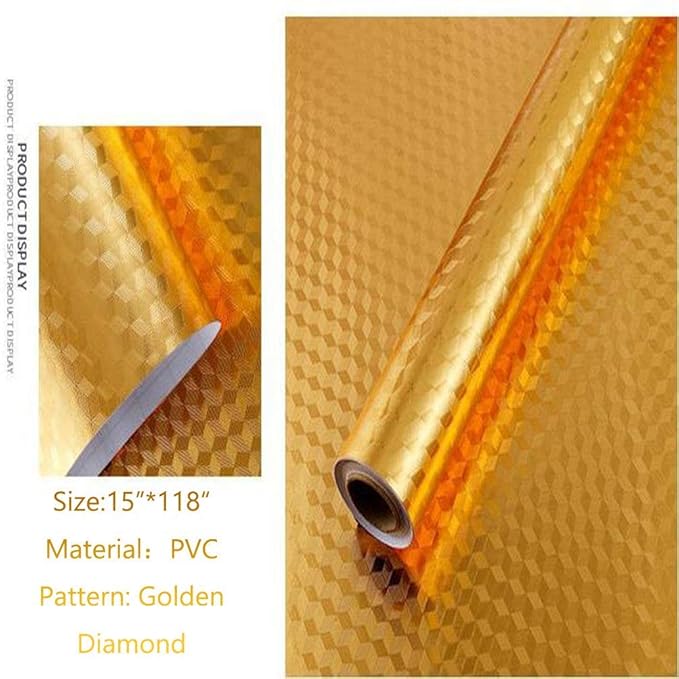 2 Meters Kitchen Wall Stove Golden Aluminum Foil
