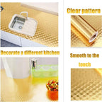 2 Meters Kitchen Wall Stove Golden Aluminum Foil