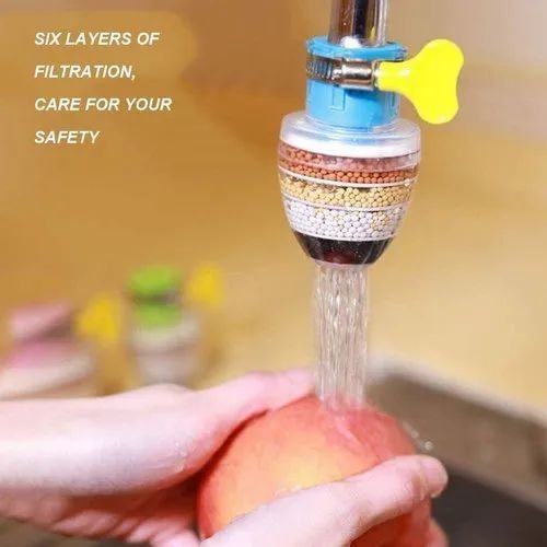 3 Layer Water Filter Faucet Tap And Purifier Splash Proof Pack Of 2
