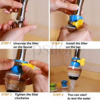 3 Layer Water Filter Faucet Tap And Purifier Splash Proof Pack Of 2