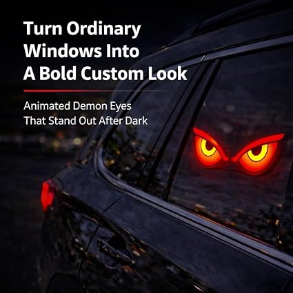 Solar Demon Eye LED Car Window Light