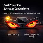 Solar Demon Eye LED Car Window Light