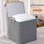 New 100 ltr Foldable Cloth Storage Bag With Zipper & Reinforced Handle pack of 1