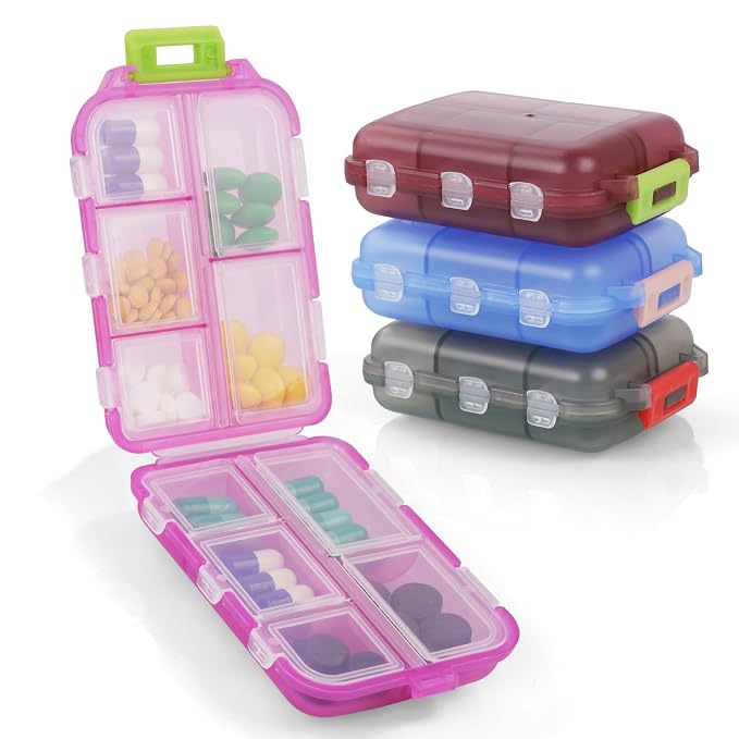 Pill Organizer with 10 Compartments pack of 1