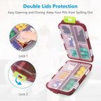 Pill Organizer with 10 Compartments pack of 1