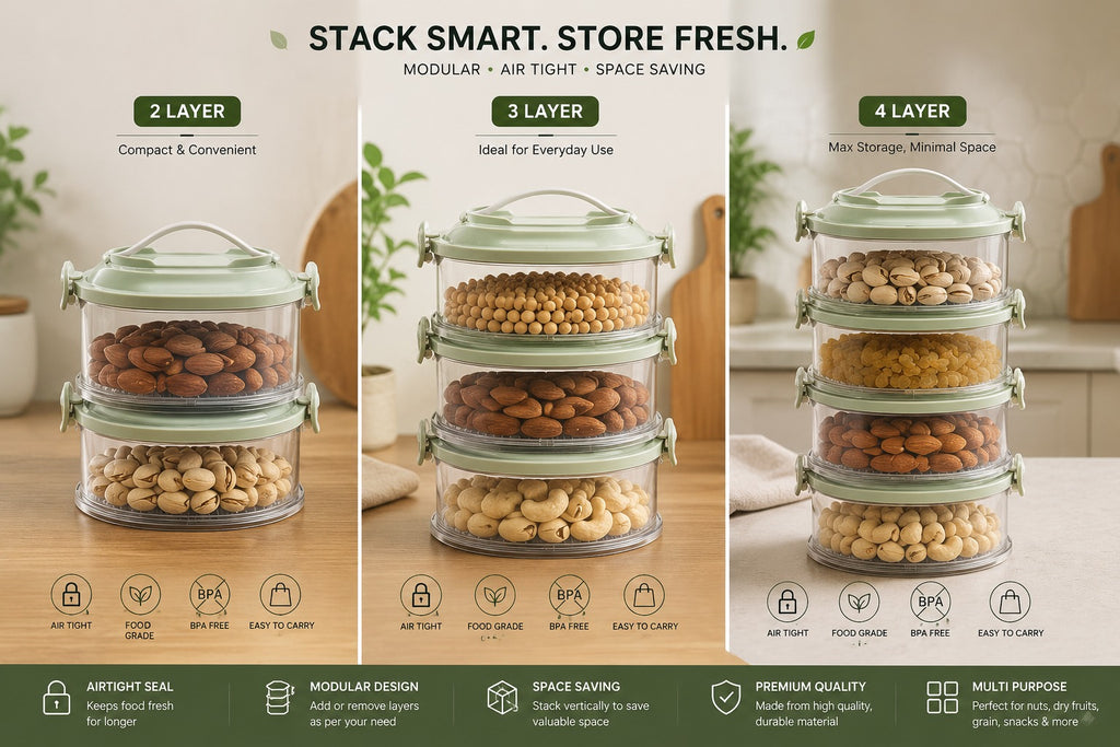 Multi Tier Stackable Food Storage Box