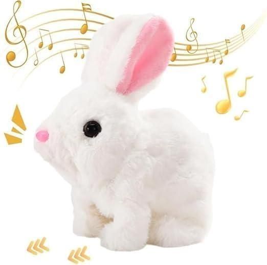 Hopping Bunny Toy Interactive Electronic Pet with Sounds and Movement