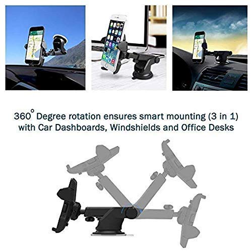 Long Neck 360 Degree Adjustable Universal Car Mobile Phone Holder