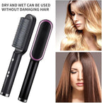 Straightener Heated Electric Comb PACK OF 1 (RANDOM COLOURS)