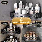 Corner Shelf for Bathroom, Aluminium Bathroom Shelf for Wall pack of 2