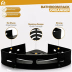 Corner Shelf for Bathroom, Aluminium Bathroom Shelf for Wall pack of 2