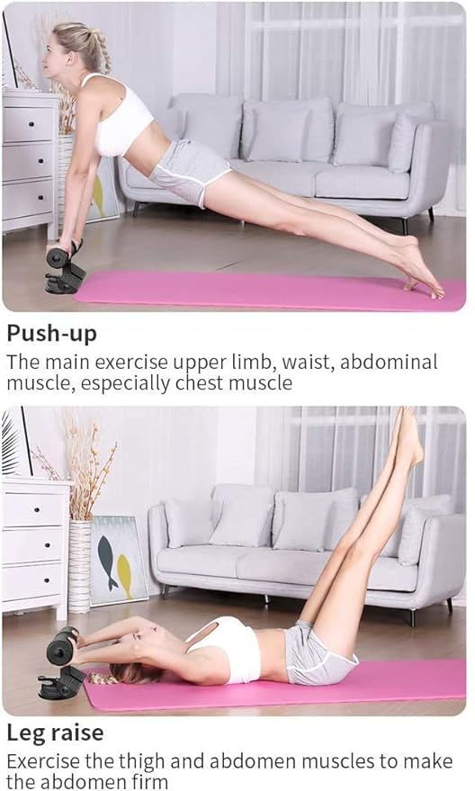 Sit-Up Bar With Foam Handle and Rubber Suction Seat Up Fitness Equipment