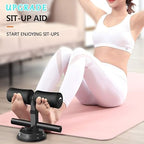 Sit-Up Bar With Foam Handle and Rubber Suction Seat Up Fitness Equipment