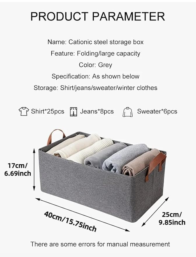 Foldable Cloth Storage Basket(pack of1)