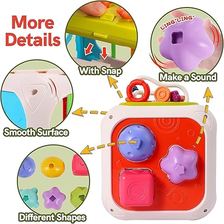 Montessori 7 in 1 Baby Sensory Toy for Kids